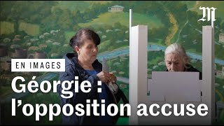 En images  les résultats des élections législatives contestés en Géorgie [upl. by Lzeil]