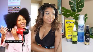 BEAUTY TRANSFORMATION Natural Haircare Wig Install Beginners Makeup Routine  WowAfrican [upl. by Eelam]