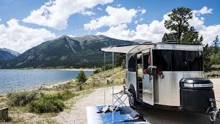 Walk Through 2017 Airstream Basecamp 16 Small Light Weight Camping Travel Trailer [upl. by Dinin]