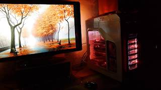 Ambilight on PC Cooler Master Storm Stryker mod light action [upl. by Aihsenet]