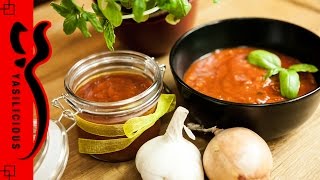 TOMATENSOßE für PIZZA  Pizzasauce einfach selbst machen  Pizzasoße [upl. by Iand]