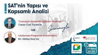 SATnin Yapısı ve Kapsamlı Analizi konulu webinarımız [upl. by Redlac]