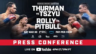 Thurman vs Tszyu amp Romero vs Cruz Kickoff Press Conference [upl. by Cymbre]