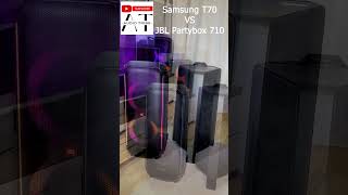 Samsung MXT70 VS JBL Partybox 710 [upl. by Annauqaj]