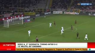 TorinoInter 0 2 Highlights Sky Sport 16092012 [upl. by Boorman]