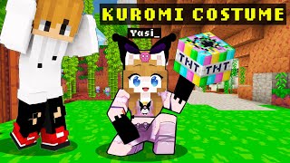 KUROMI COSTUME of YaGee for HALLOWEEN in Minecraft  Tagalog [upl. by Angel]