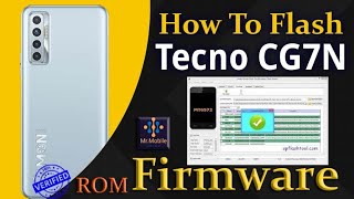 Tecno Camon 17P CG7N Flash Stock Rom With Flash Tool  Fix Tecno Logo Stuck [upl. by Mose]