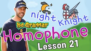 English Lesson Homophones for Kids  Learn through music and rap with MC Grammar [upl. by Halland]