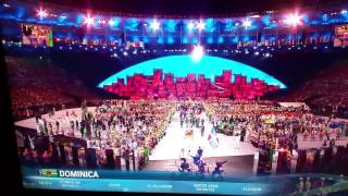 Dominican Republic  Santo Domingo Olympic opening ceremony [upl. by Nyltac580]