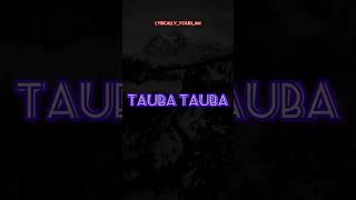 Tauba Tauba lyrics whatsapp status trending lyricswhatsappstatus fypシ゚viral aesthetic lyrics [upl. by Atiuqnahs335]