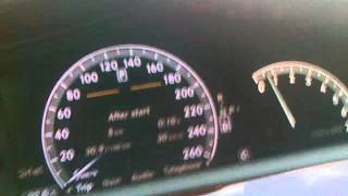 Mercedes W221 S600 0100 kmh acceleration [upl. by Yelnahs]