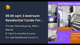 8900 sqm 3bedroom Residential Condo For Sale in Mandaluyong Beside RTU [upl. by Meihar]