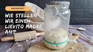 Lievito Madre I SAUERTEIG pflegen [upl. by Tarrel501]