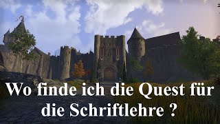 ESO Wo finde ich die Quest für die Schriftlehre  Gold Road The Elder Scrolls Online [upl. by Damle]