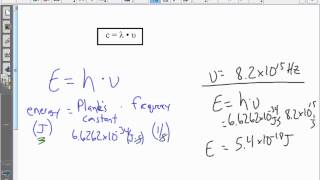 4 2 plancks equation example [upl. by Ssitnerp54]