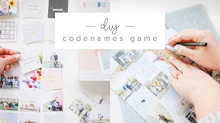 DIY PERSONALIZED CODENAMES BOARD GAME [upl. by Oigimer]