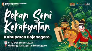 🔴LIVE PEKAN SENI KERAKYATAN KABUPATEN BOJONEGORO 2024 [upl. by Aillicec86]