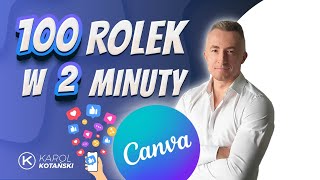 Tworzenie 100 rolek na media społecznościowe w 2 minuty [upl. by Attenoj]