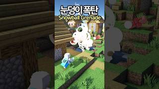 How to Get a Snowball Grenade 💣 Minecraft minecraftmemes 마인크래프트 [upl. by Mark]