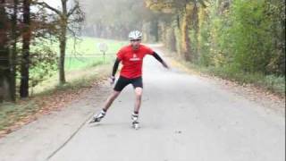 Rollerskiing on WEASEL Rollerskis V2 and V1 [upl. by Kristofer]