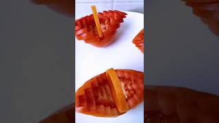 Tomato And Carrot Decoration Chef Techniques [upl. by Pierrette304]