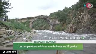 La lluvia alimenta los caudales como el de la Garganta de Alardos  Dos de tarde [upl. by Lasala216]