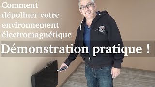 Comment dépolluer votre evironnement électromagnétique démonstration pratique wwwregenereorg [upl. by Dara]