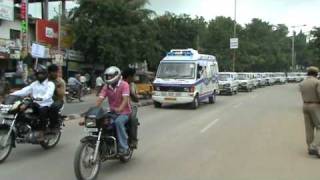 quotAMBULANCE AWARENESS RALLY 1st Time Worldwidequot at KarimnagarAP INDIA Courtesy IYSO Team INDIA [upl. by Rovner]