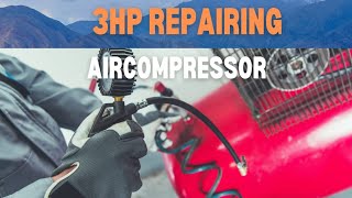 Repairing of 3hp Elgi air compressor aircompressor panindia mechanic elgi repair service [upl. by Laughton]