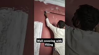 Covering wall with filling [upl. by Haimaj]