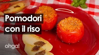 Pomodori con il riso ripieni la ricetta anti spreco per riutilizzare gli avanzi di riso [upl. by Olen]