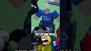 MICKEY helps KID WALK AGAIN ❤️🥹 roblox funny [upl. by Leahcimdivad]