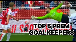 TOP 5 PREMIER LEAGUE GOALKEEPERS 202324 CLEAN SHEETS [upl. by Alvin]