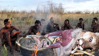 🔥Hadza Culinary Traditions of Hunting Wild Meat Full Documentary  Hadza Land [upl. by Sivat]