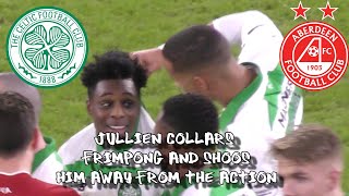 Celtic 2  Aberdeen 1  Jullien Collars and Shoos Frimpong Away From the Action  211219 [upl. by Tugman]