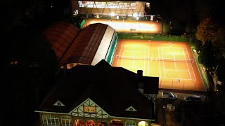 Le Dieweg Fitness amp Sports Center  All weather tennis by night [upl. by Kramal]