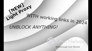 UNBLOCK ANYTHING NEW Light Proxy WITH working links in 2024 [upl. by Gladdie]