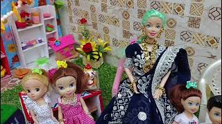 Barbie Cartoon  Barbie Doll All Day Routine In Indian Village  Barbie Doll Bedtime Story in Hindi [upl. by Airdnekal]