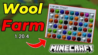 Minecraft wool farm 120  Minecraft automatic farm tutorial  Minecraft gameplay [upl. by Flss]