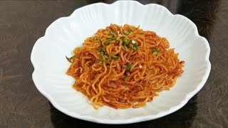 Spicy chilli garlic noodles  spicy Maggi noodles  noodles recipe [upl. by Sager]