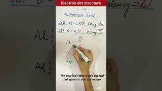 Al2O3 Aluminium Oxide Electron dot structureelectrondotstructure ioniccompounds class10 easy [upl. by Ynos298]