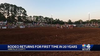 Great American Rodeo returns to Abbeville South Carolina for the first time in over 20 years [upl. by Artinek]