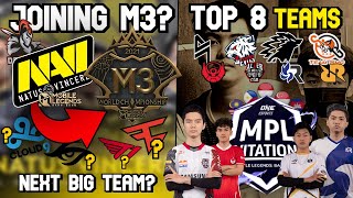 NAVI IS JOINING M3 WORLD CHAMPIONSHIP  NEXT BIG TEAM JOINING MLBB  TOP 8 MPL INVITATIONAL TEAMS [upl. by Griseldis]