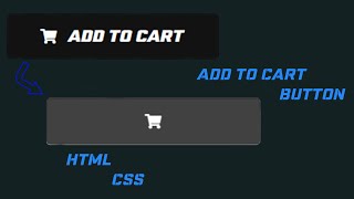 Add to Cart button with hover effect using HTML amp CSS [upl. by Penny]