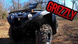 YAMAHA GRIZZLY ATV Riding Up SHOW TRAIL and Down THE CHUTE at Chappie Shasta Offroad Area Campground [upl. by Diskson]