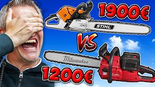 MILWAUKEE schlägt STIHL MS 500i gegen 6 PS Akku Kettensäge  WERKZEUG NEWS 318 [upl. by Ailsa]