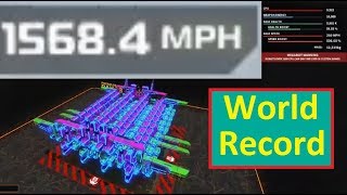 Robocraft  15684 mph  quotMach 2quot  Megabot World speed record [upl. by Haisej]