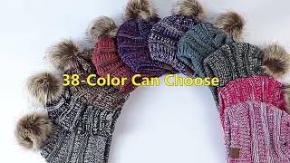 Wholesale Colorful Fashion Pom Pom Beanies [upl. by Neelrihs]