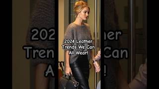 MOST WEARABLE 2024 FALL LEATHER TRENDS FOR THE CLASSIC DRESSER fashionover40 fashionover50 [upl. by Ecnedac]