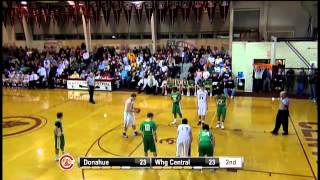 Boys Basketball First Round Sectional Wheeling Central Catholic vs Bishop Donahue [upl. by Orva]